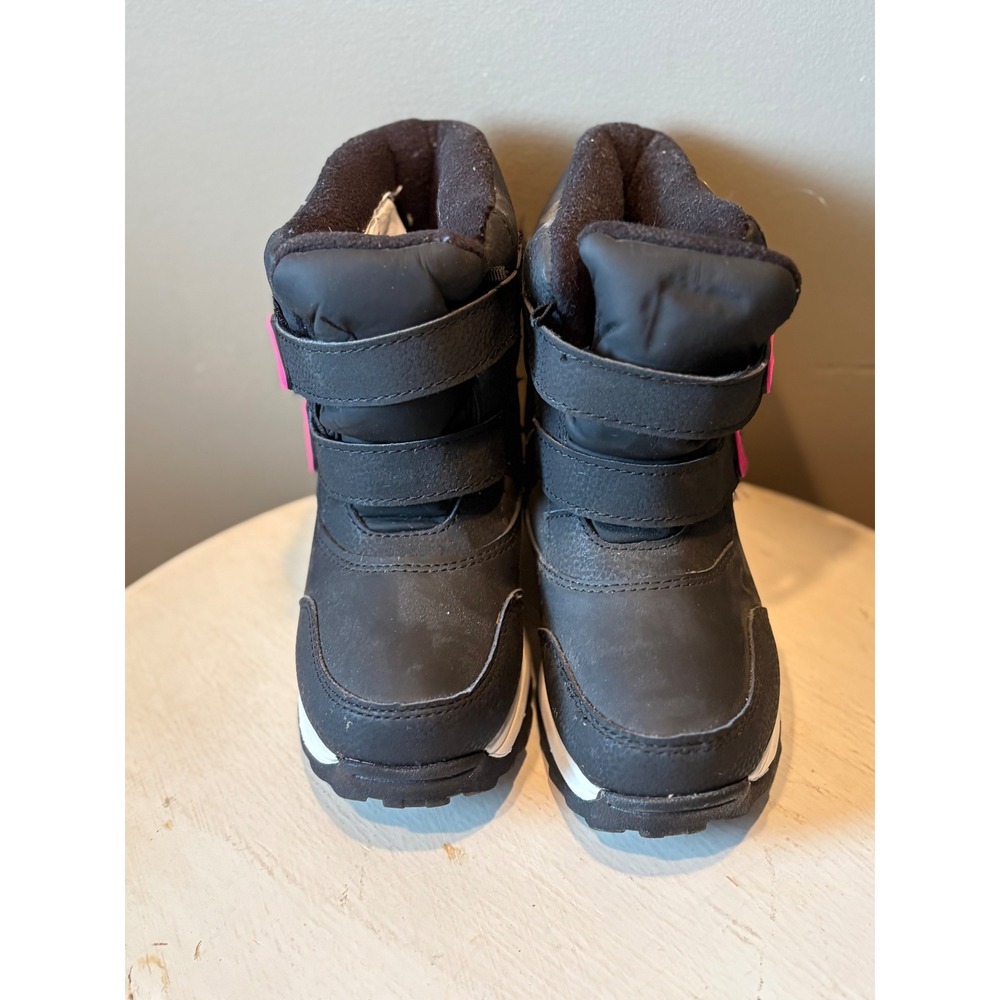 Wonder Nation Kids Black Pink Winter Snow Boots‎ Toddler Size 1